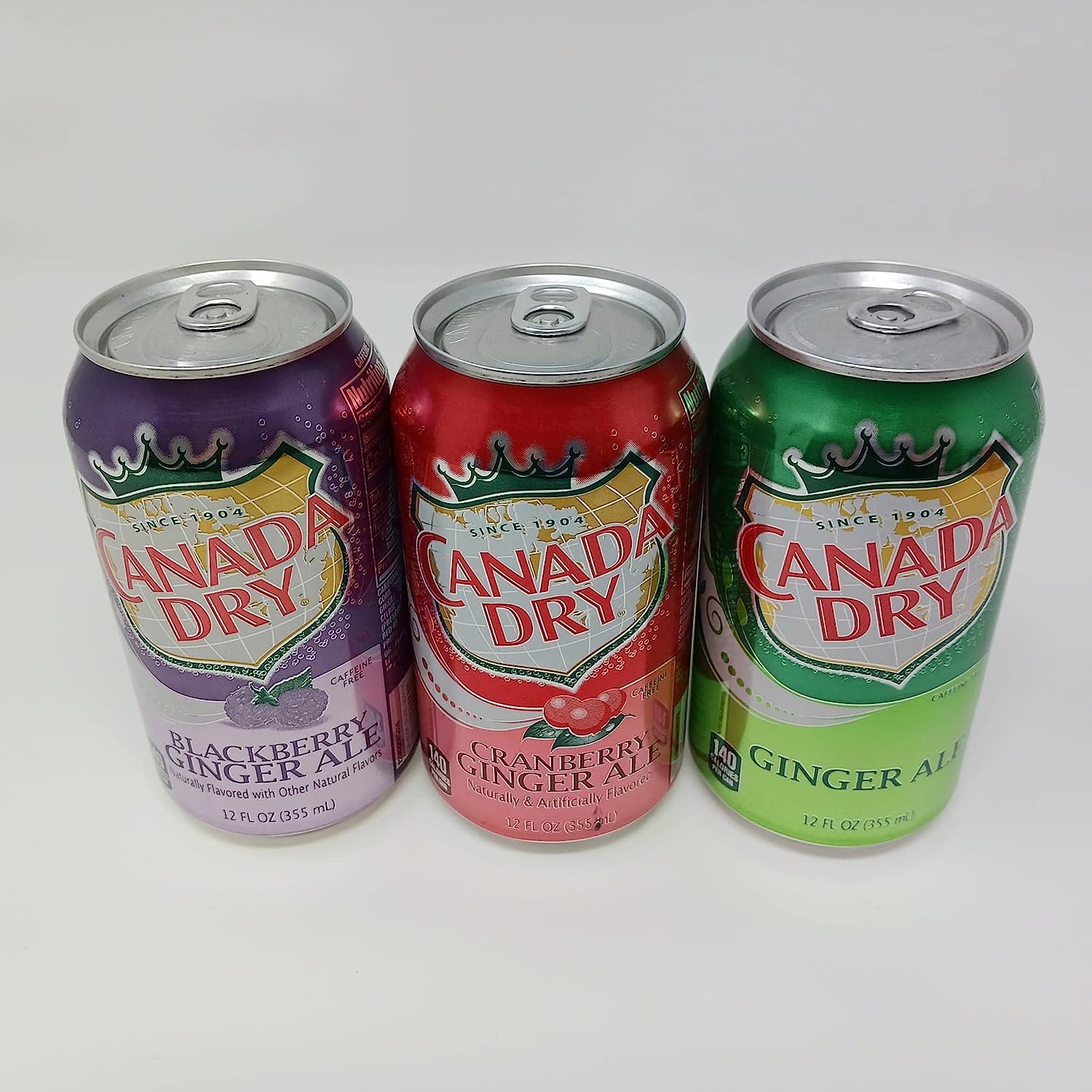 Canada Dry Ginger Ale Original, Blackberry, Cranberry Sparkling Seltzer  Water - Variety Pack, 12oz Can (Pack of 15, Total of 180 Oz) 